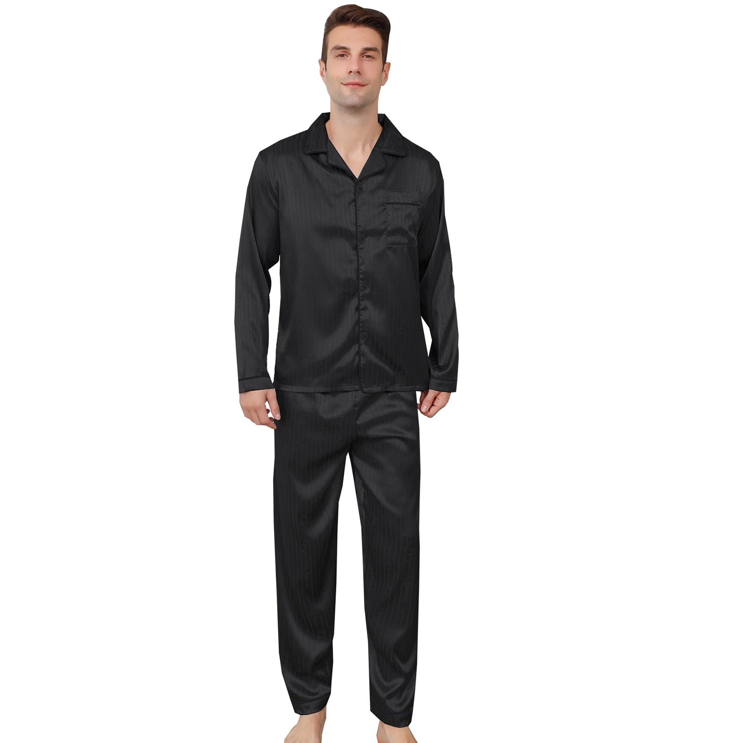 Ice Silk Men's Pajama Set