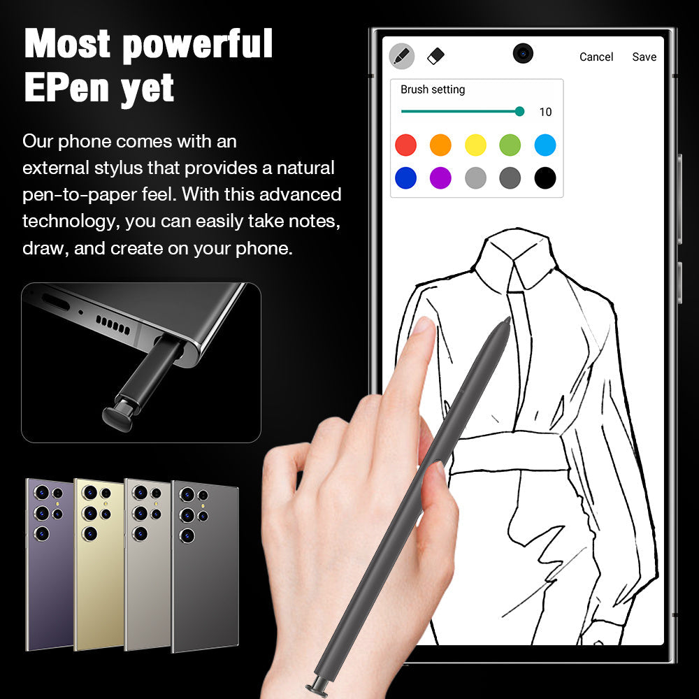 S24 Ultra Cell Phones 5G Unlocked smart phone with Tool Pen