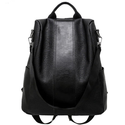 Stylish PU Leather Zipper Backpack for Women