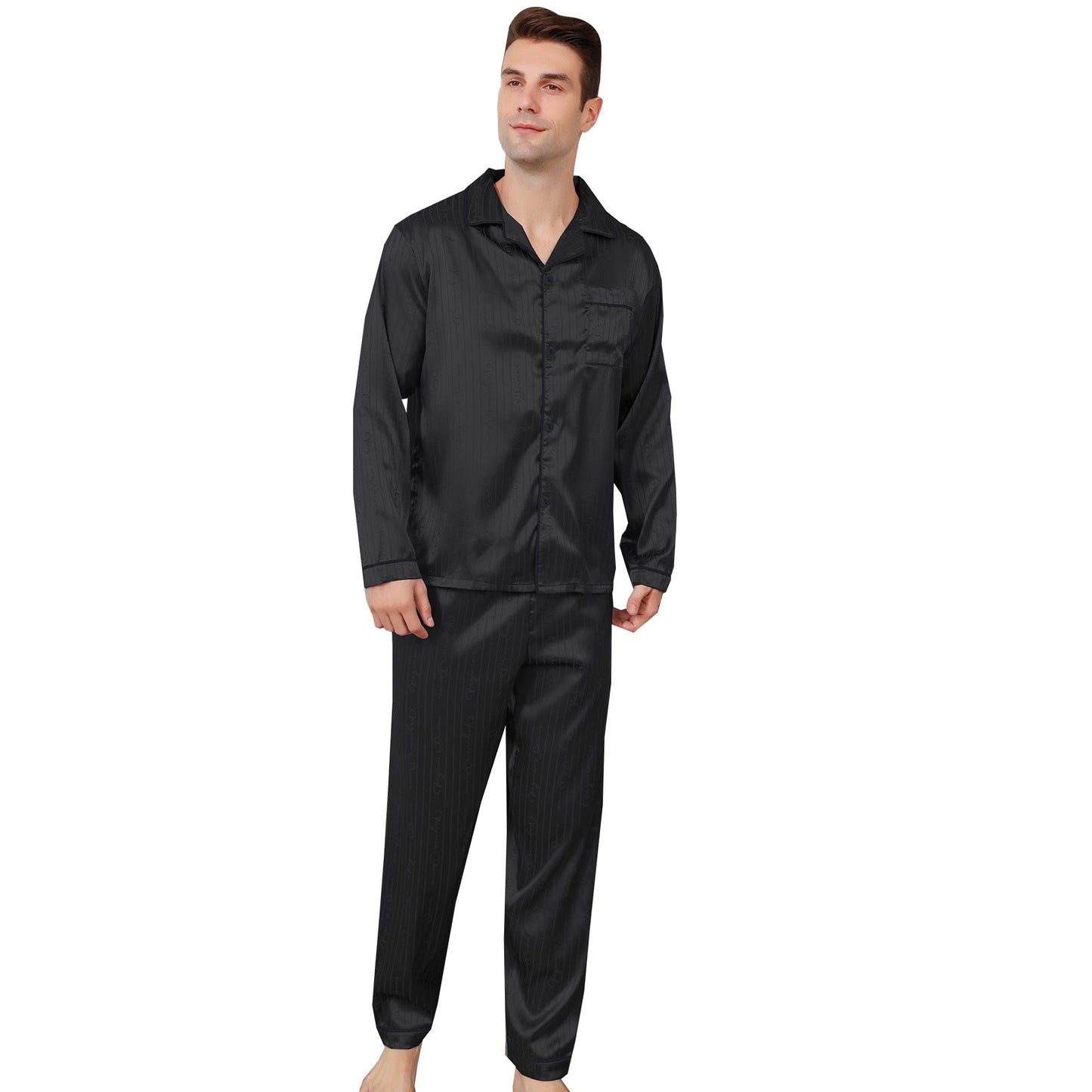 Ice Silk Men's Pajama Set