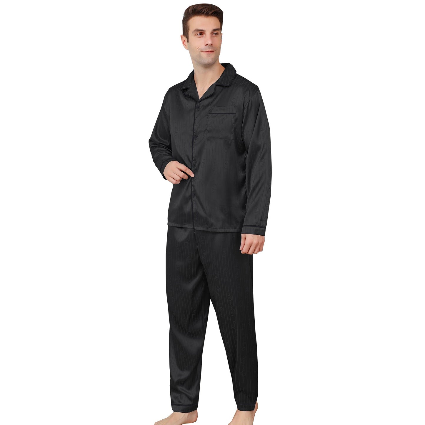 Ice Silk Men's Pajama Set