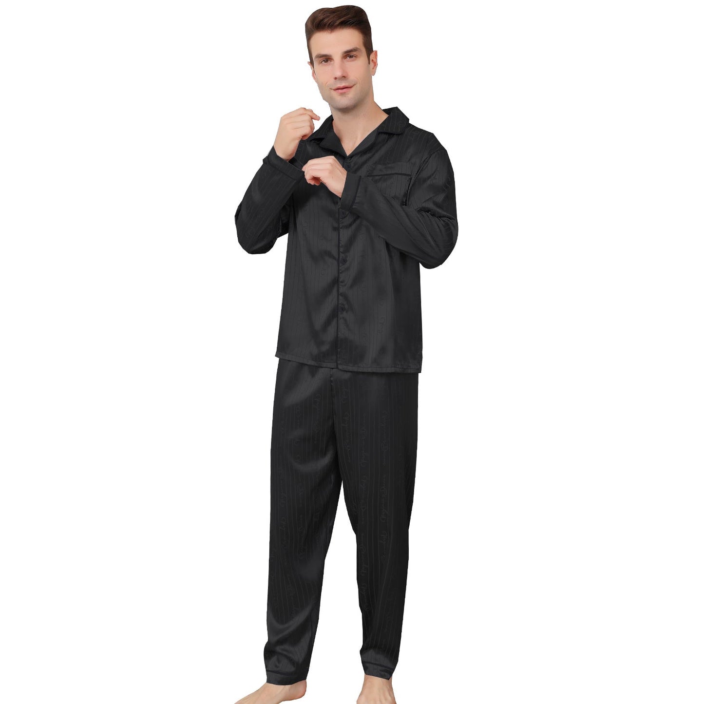 Ice Silk Men's Pajama Set