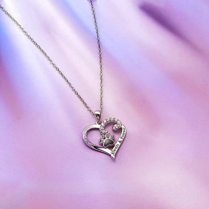 Creative Animal Paw Print Personality All-match Stylish Pendant Necklace
