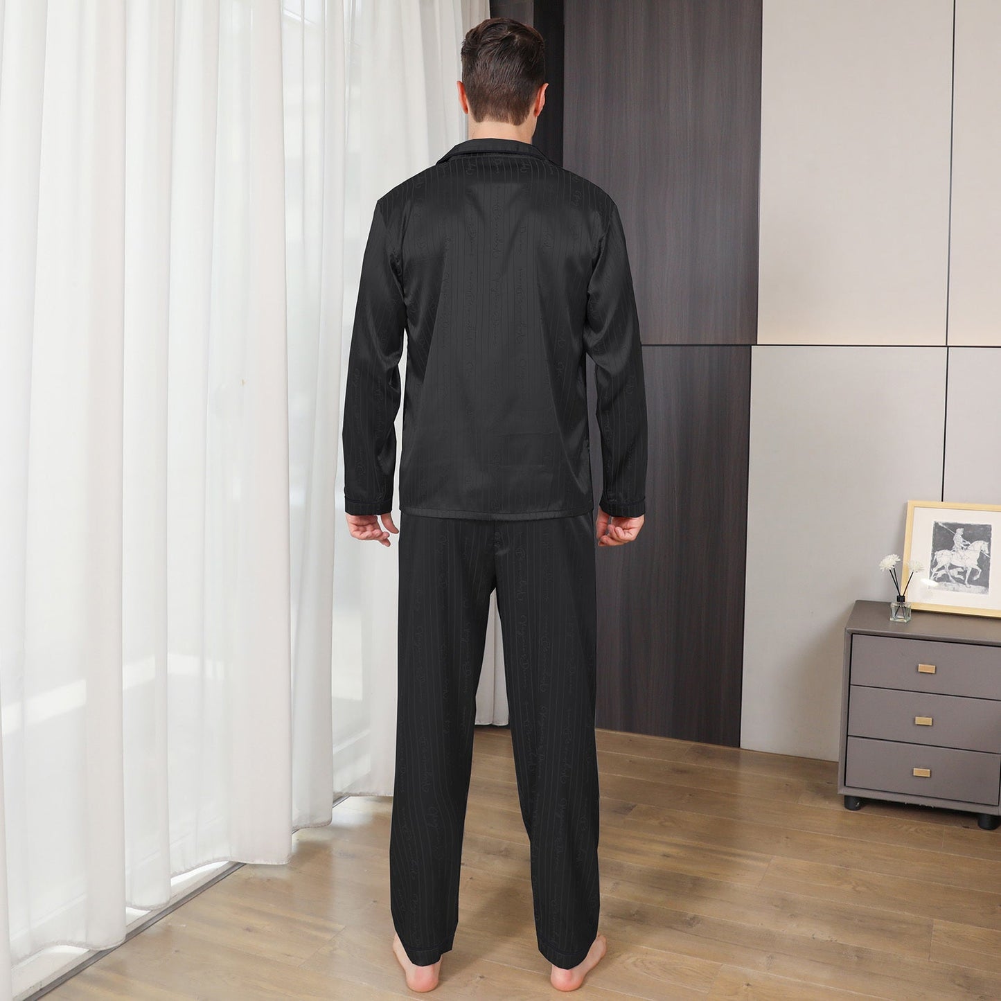 Ice Silk Men's Pajama Set