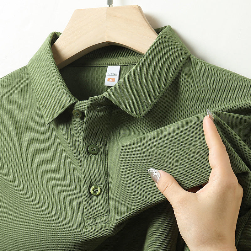 Men's Lapel Short Sleeve Business Half Sleeve